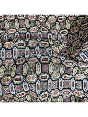 VTG Multicolor Geometric Tapestry Fabric For Upholstery Crafting Projects 35x52